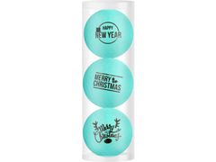 Legend Printed Golf Ball Christmas 3 Pack Blue