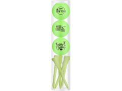 Legend Printed Golf Ball With Tees Christmas Green